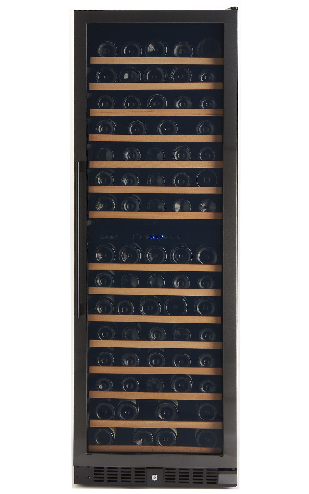 Smith & Hanks - 24" 166 Bottle Dual Zone Black Stainless Steel Wine Cooler (RE55004)