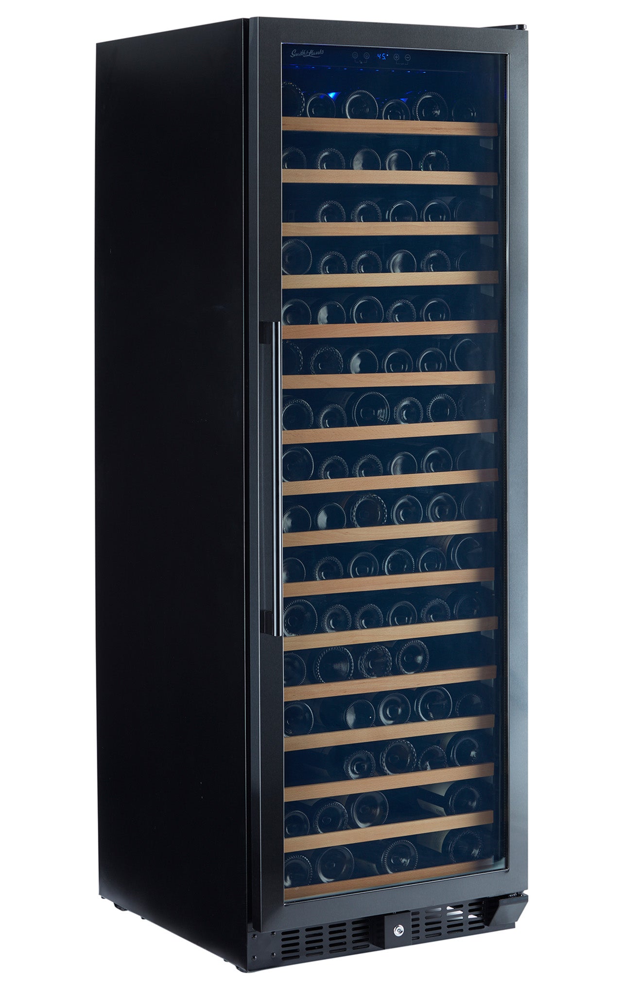 Smith & Hanks - 24" 166 Bottle Single Zone Black Stainless Steel Wine Cooler (RE55003)