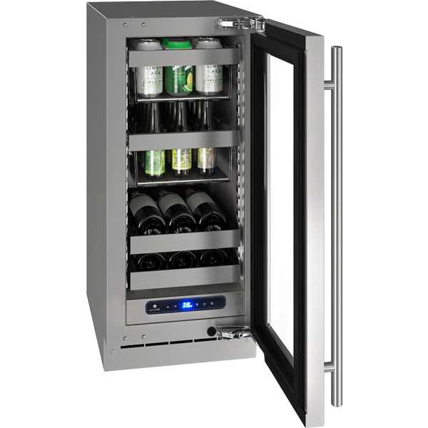 U-line - 15" Built-in/Freestanding 5 Class Slide & Secure™ Beverage Center (UHBV515)