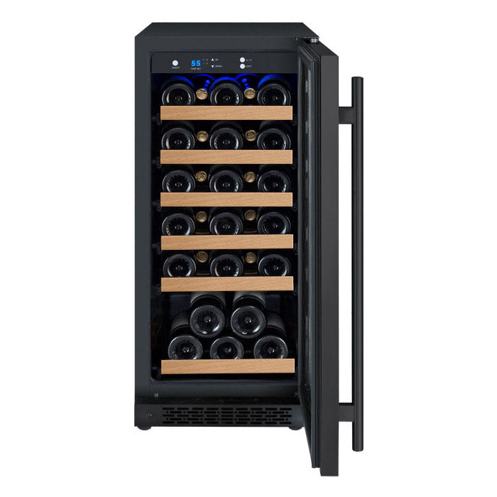 Allavino - 15"  30-Bottle Single-Zone FlexCount II Tru-Vino Black Wine Cooler (AO VSWR30-1BR20)