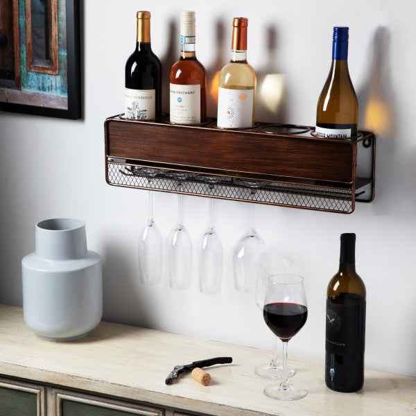 Rustic Wine Shelf by True (10511)
