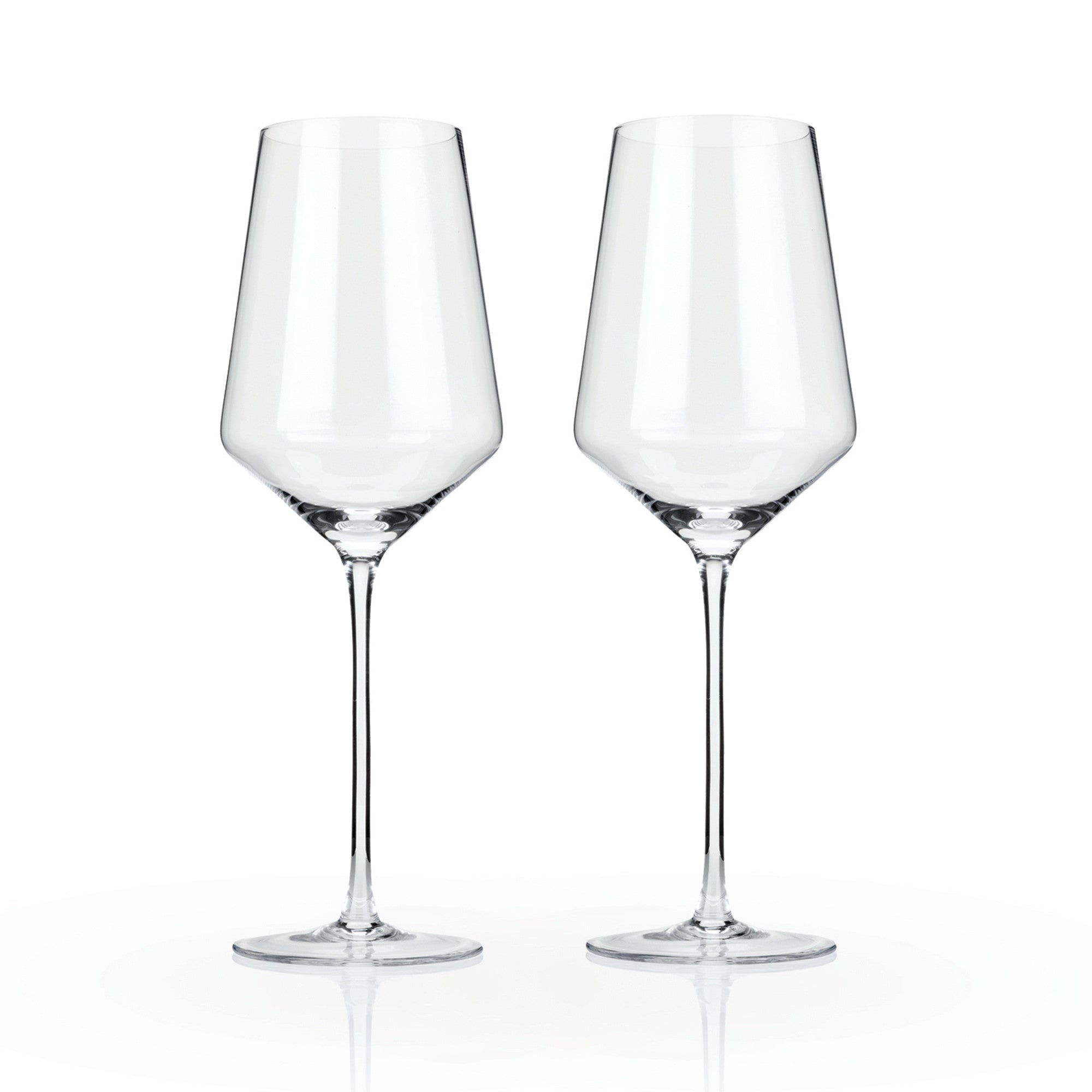 Angled Crystal Bordeaux Glasses by Viski® (4531) Drinkware Viski