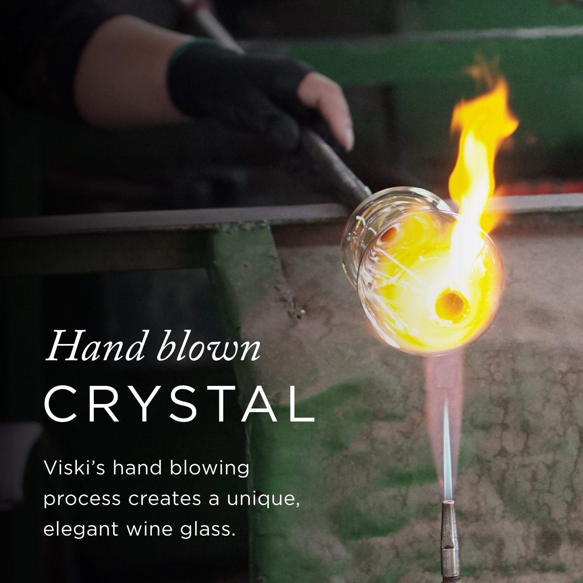 Angled Crystal Chardonnay Glasses by Viski® (4529) Drinkware Viski