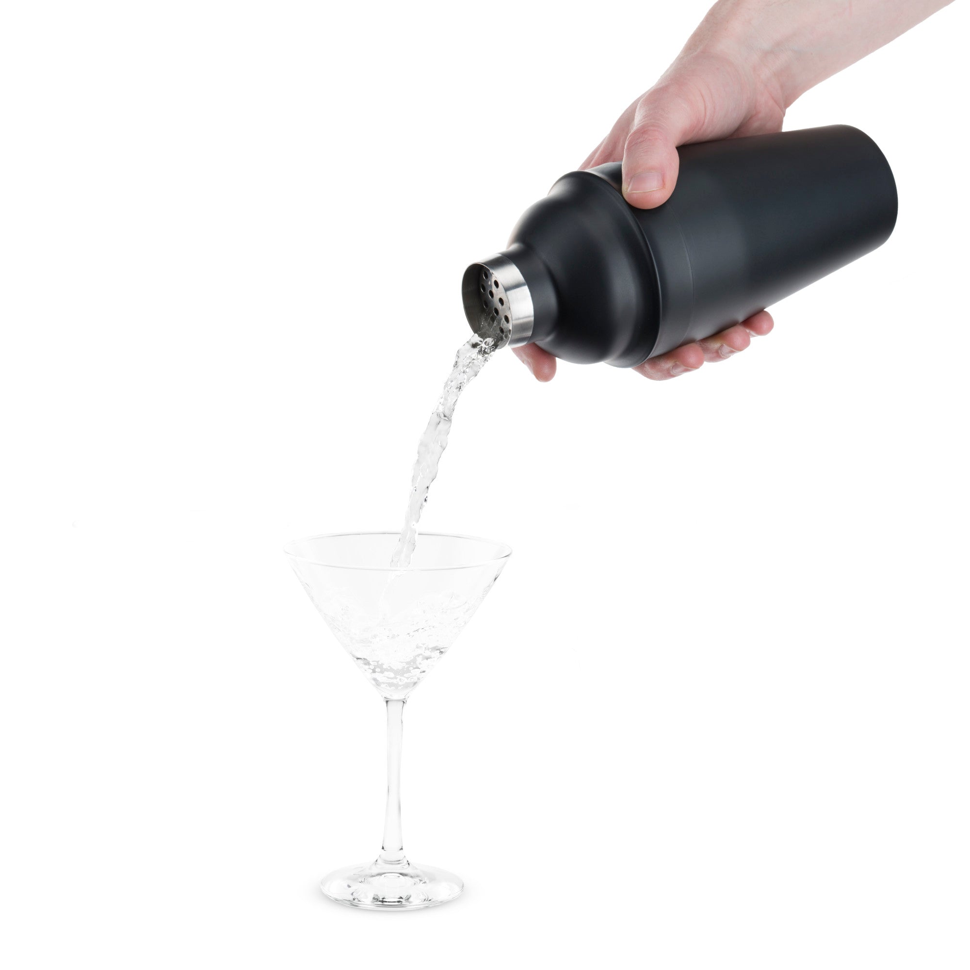 Ash: 18-Ounce Matte Black Cocktail Shaker by True (7867) Liquor Accessories True