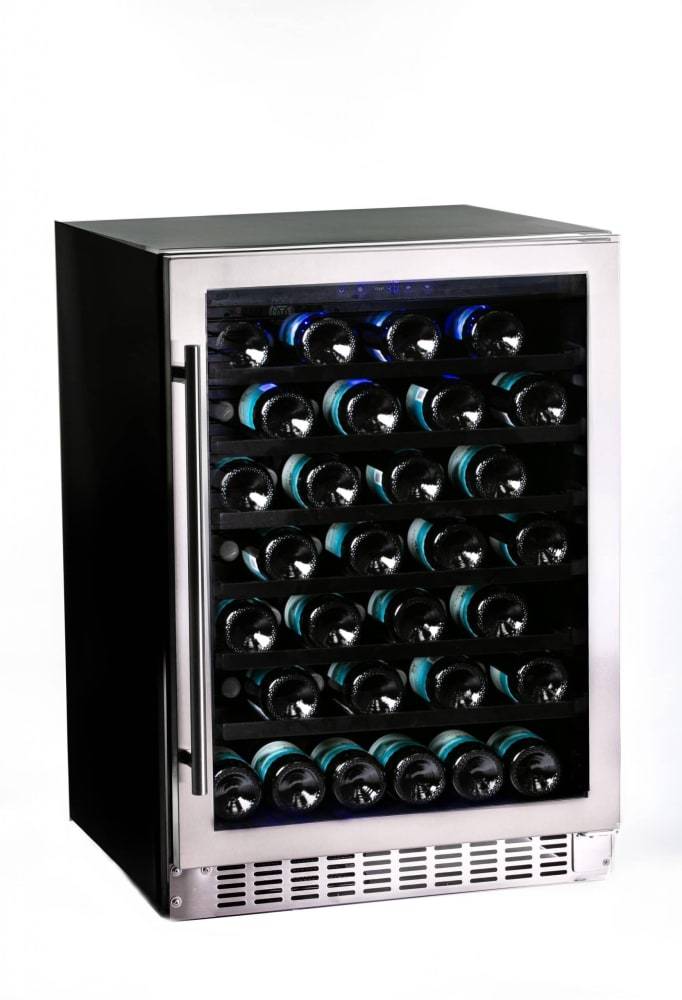 Azure 24" 54 Bottles Single Zone Wine Cooler with Stainless Steel Glass Door (A224WC-S) Wine Cooler Azure 