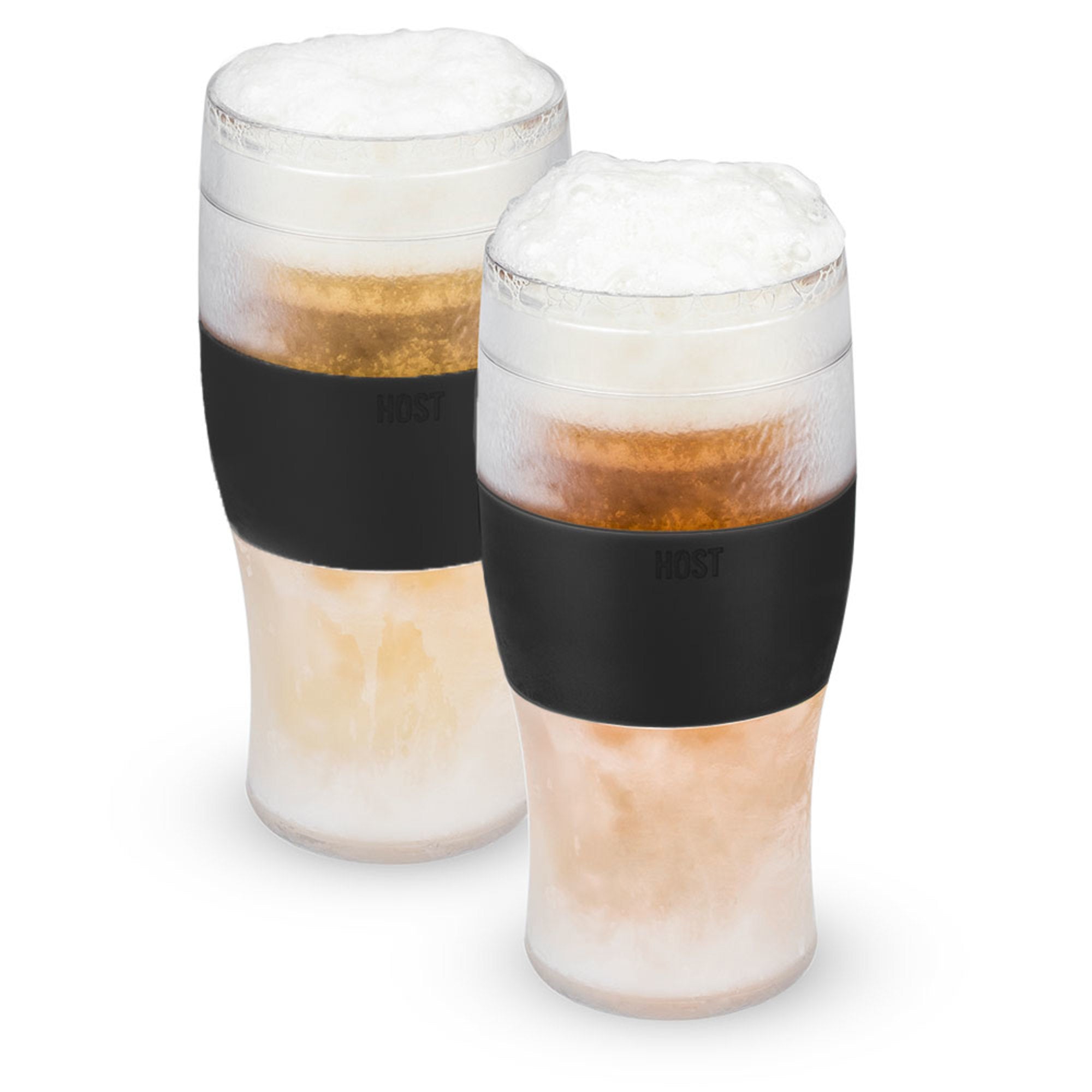 Beer FREEZE™ Cooling Cups in Black (set of 2) by HOST® (10244) Drinkware HOST