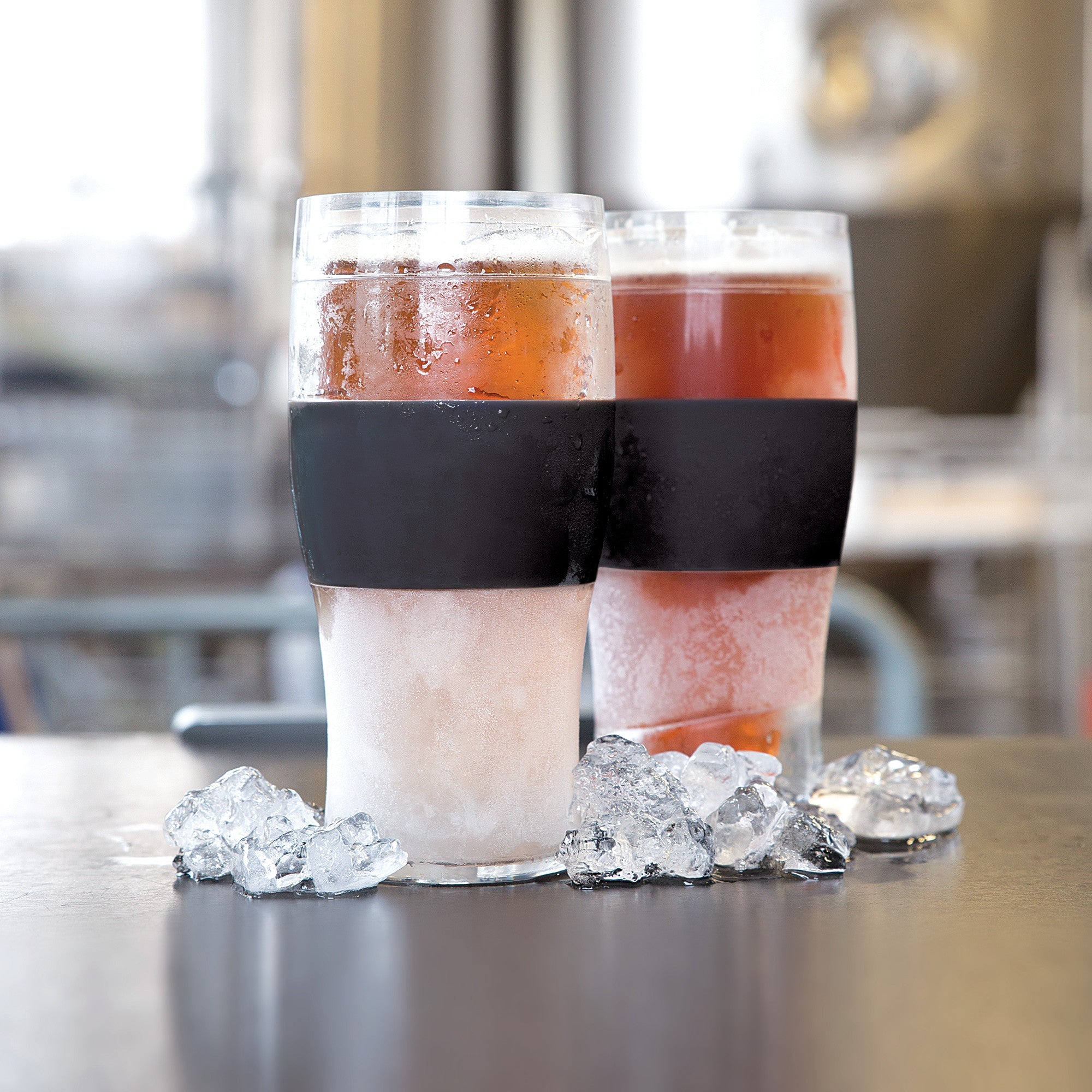 Beer FREEZE™ Cooling Cups in Black (set of 2) by HOST® (10244) Drinkware HOST
