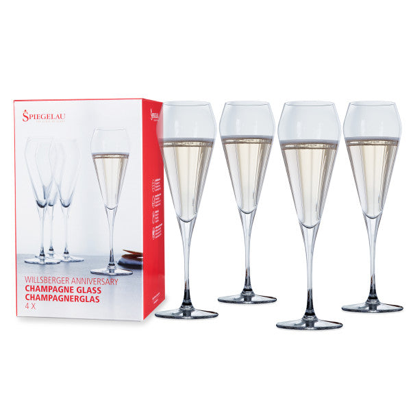 Spiegelau Willsberger 8.5 oz Champagne flute, set of 4 (1416175)