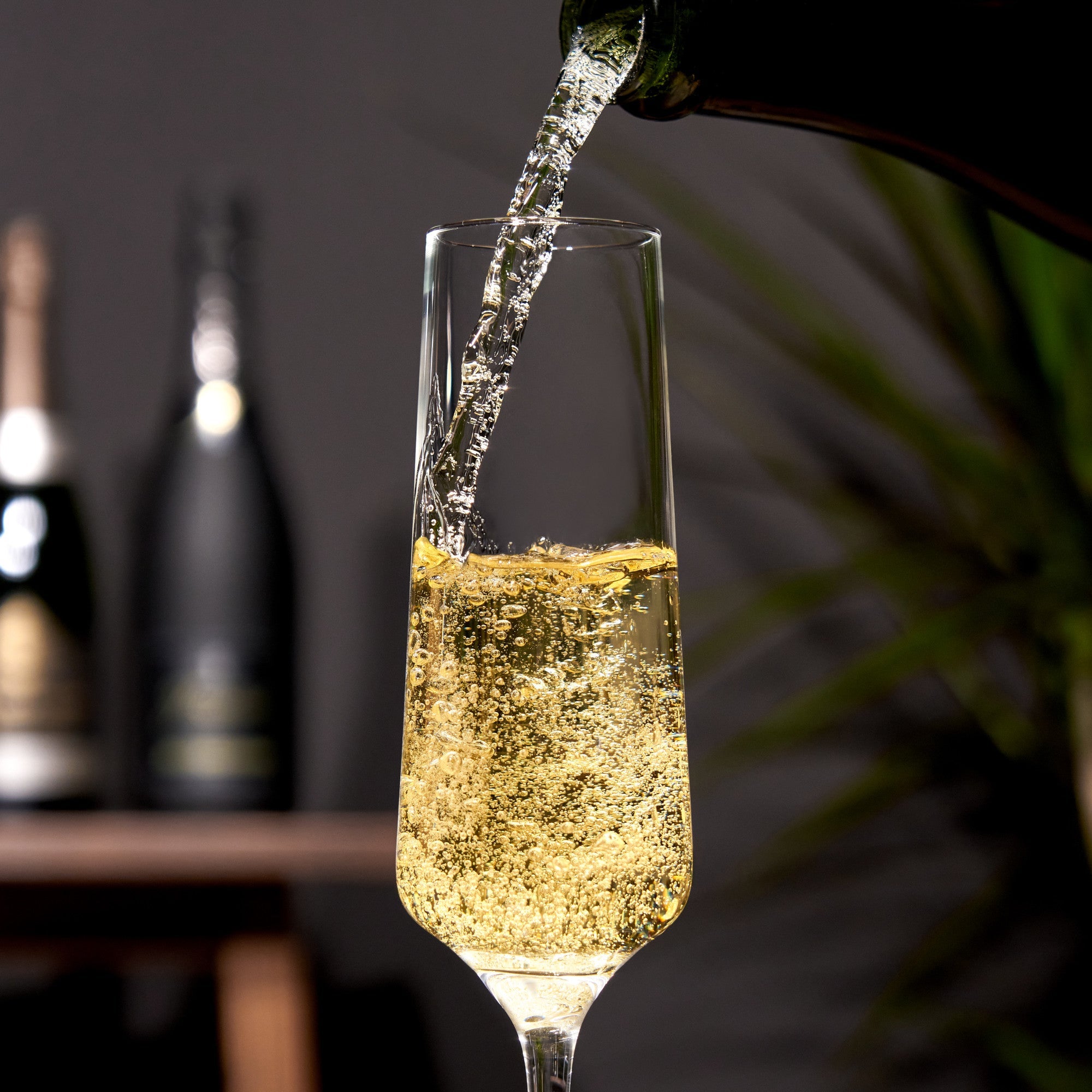 European Crystal Champagne Flutes by Viski® (10103) Drinkware Viski
