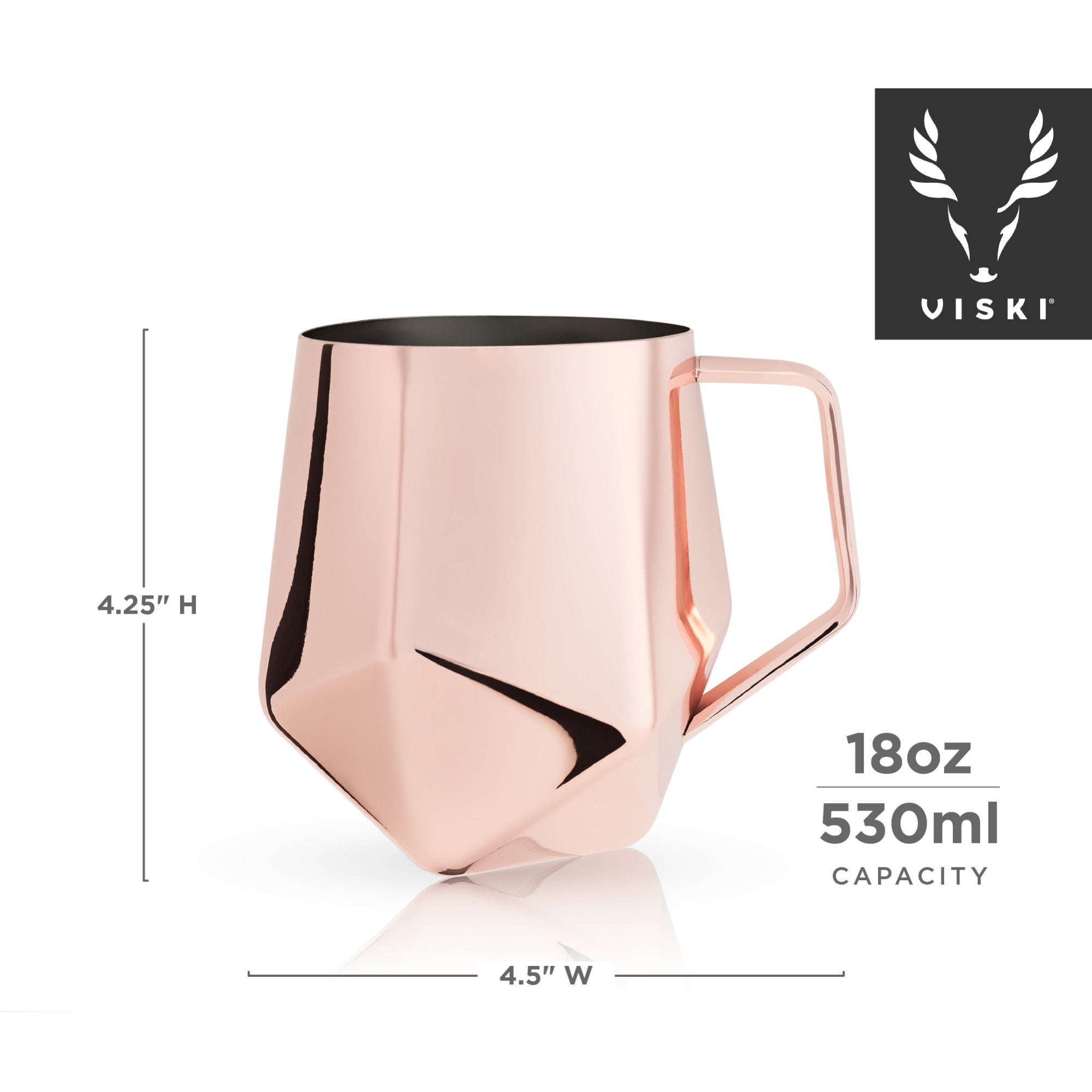 Faceted Moscow Mule Mug by Viski® (6270) Drinkware Viski