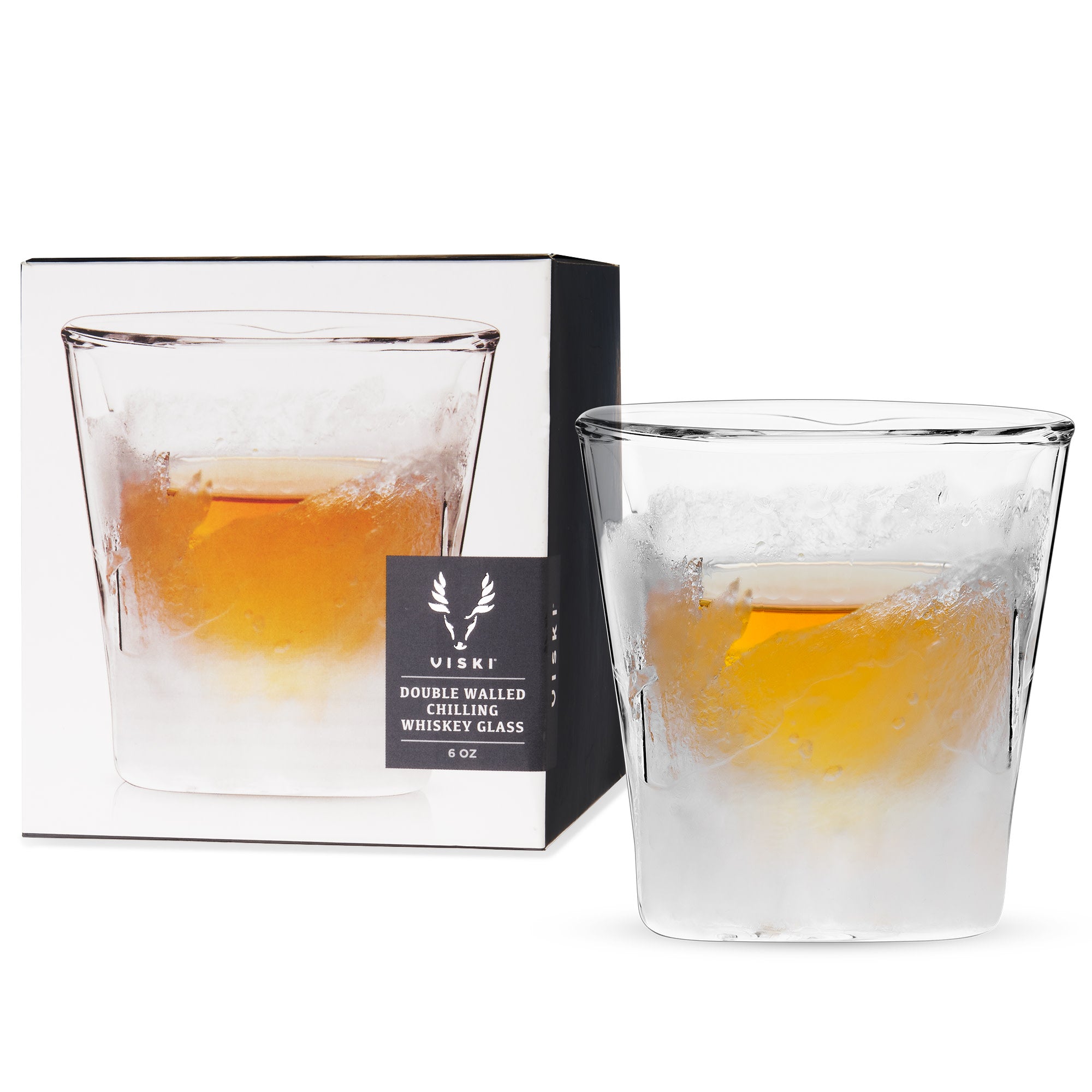 Glacier™ Double-Walled Chilling Whiskey Glass by Viski® (7335) Drinkware Viski