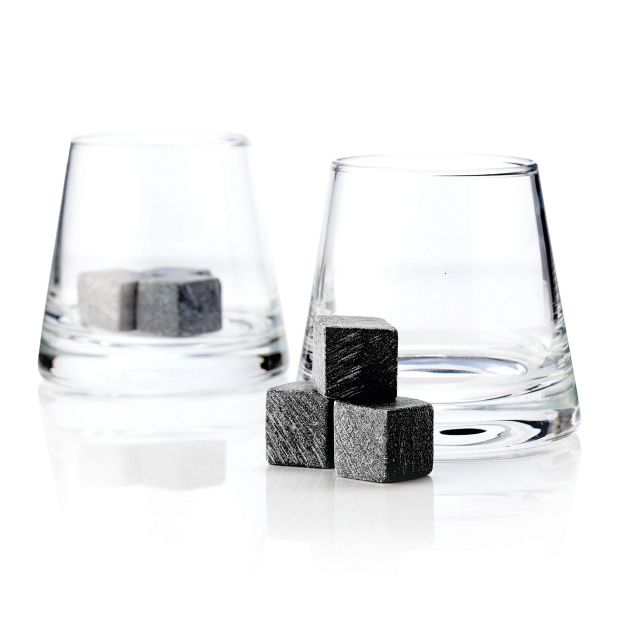 Viski Glacier Rocks - Soapstone Cubes Chilling Stones for Drinks