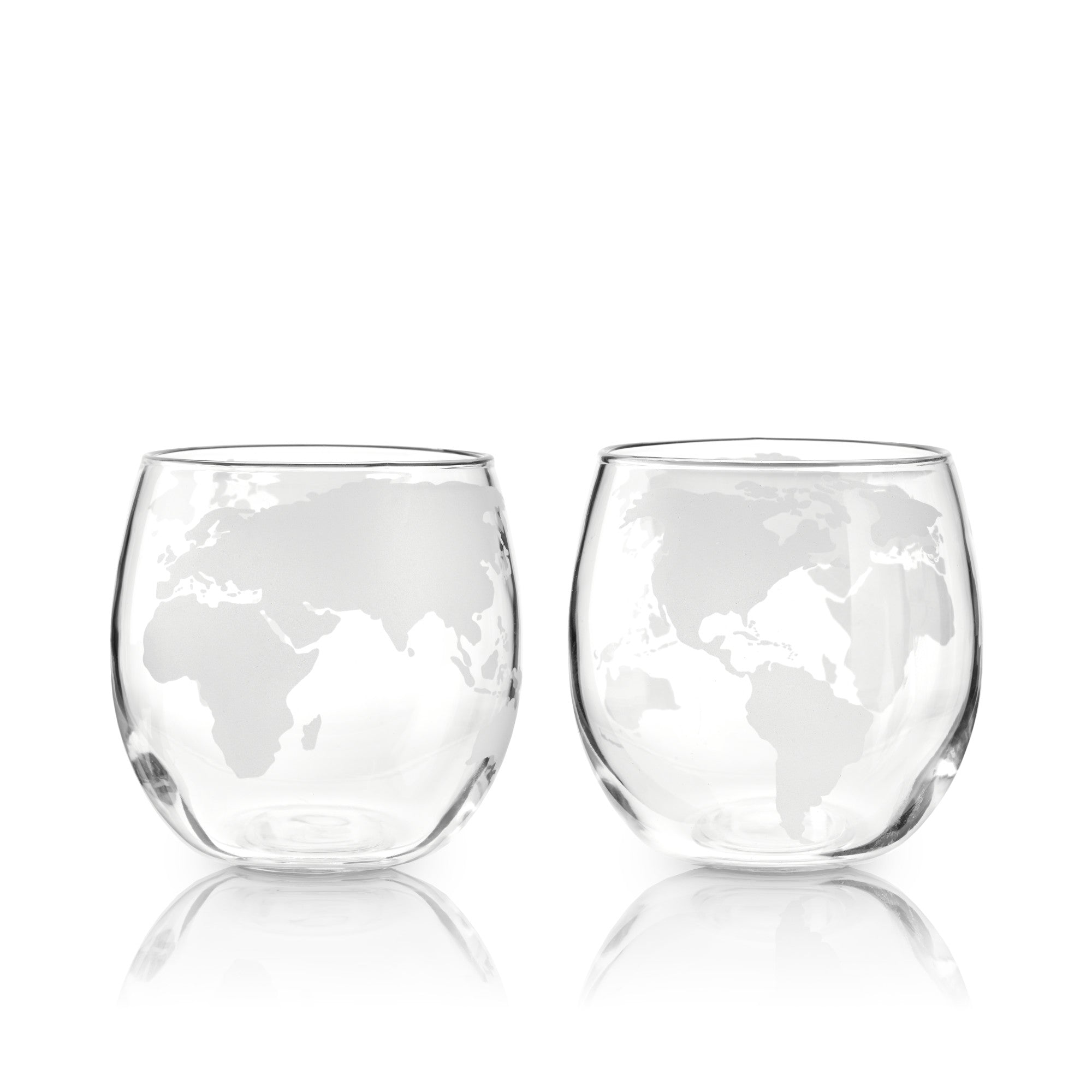 Globe Whiskey Tumblers by Viski® (9039) Drinkware Viski