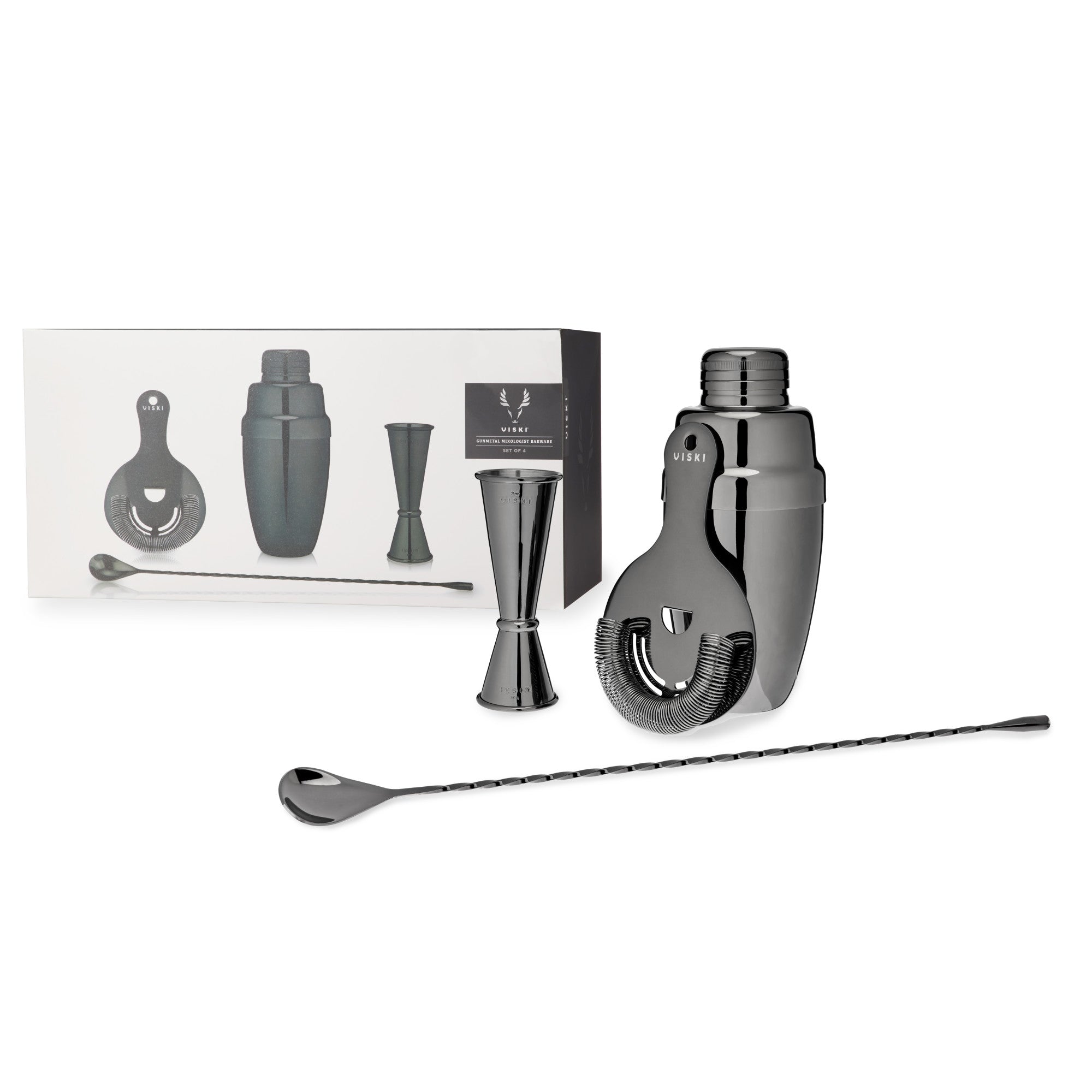 Gunmetal Mixologist Barware Set by Viski® (9579) Liquor Accessories Viski