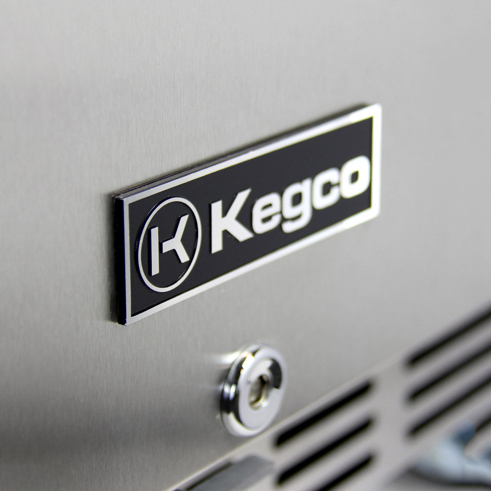 Kegco - 24"  Stainless Steel Built-in Digital Kegerator w/-Tap Kit (HK38BSC)