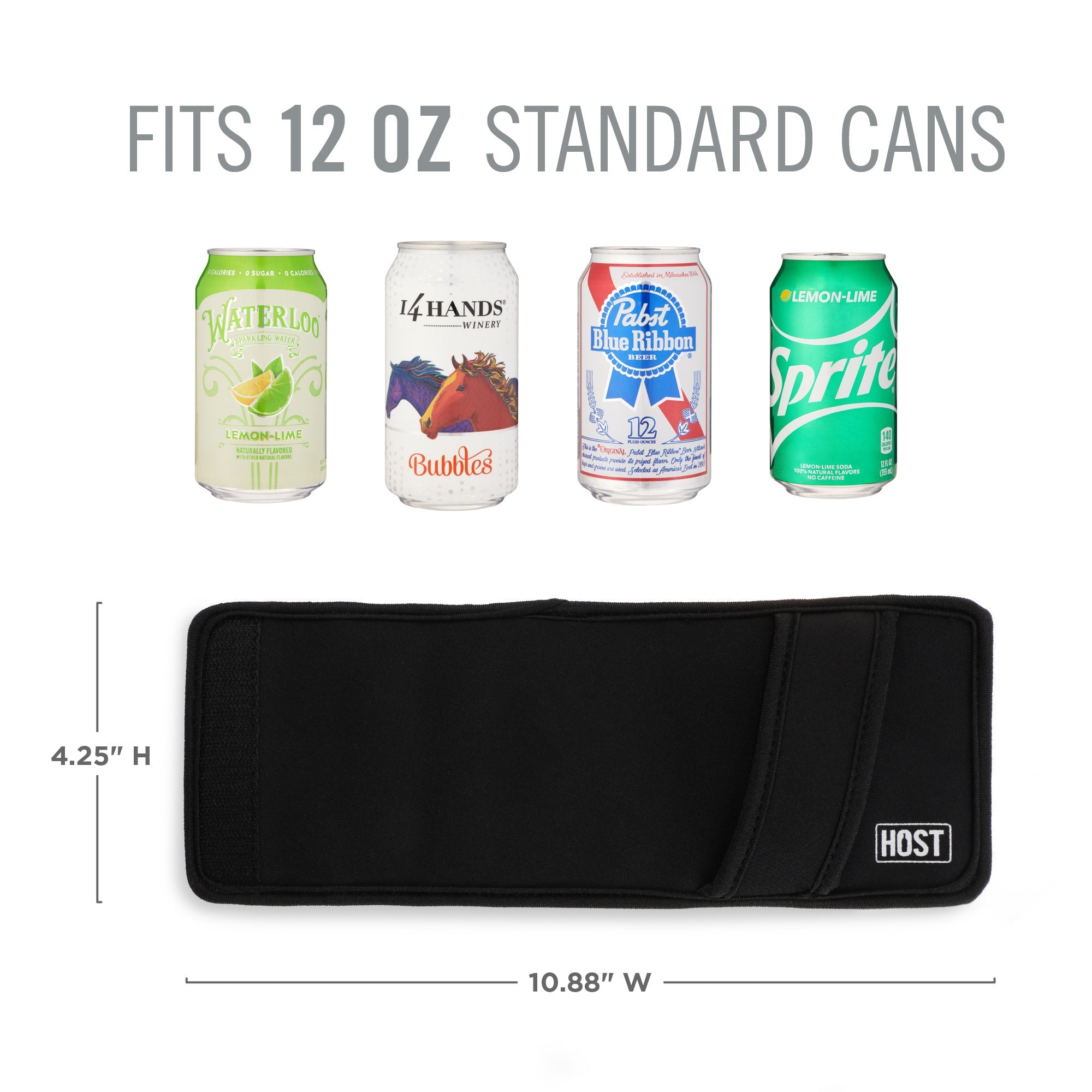 Insta-Chill Standard Can Sleeve in Black by HOST (9923) Beer Accessories HOST