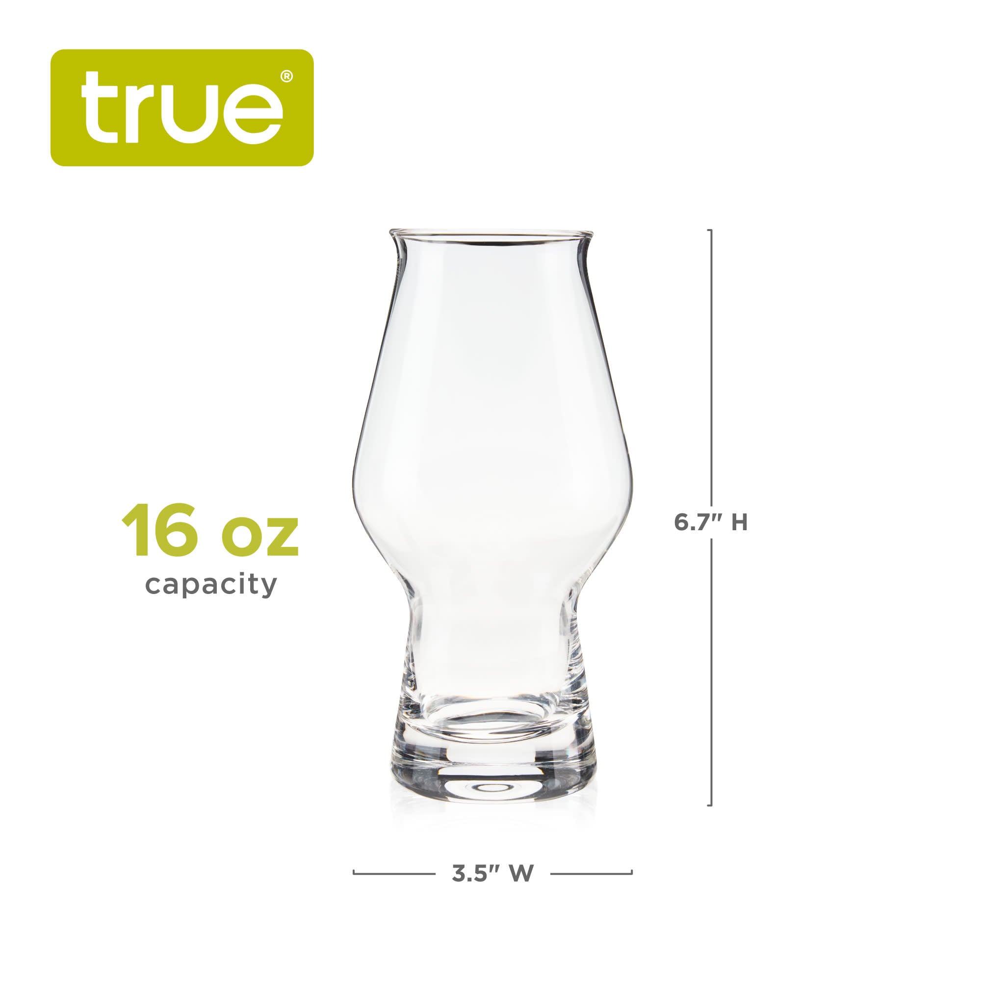 IPA Beer Glasses, Set of 4 by True (9955) Drinkware True 