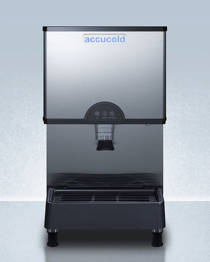 Summit-Accucold - 17" Nugget Ice & Water Dispenser, 11 lbs. Storage Capacity with Filter Kit (AIWD282FLTR)