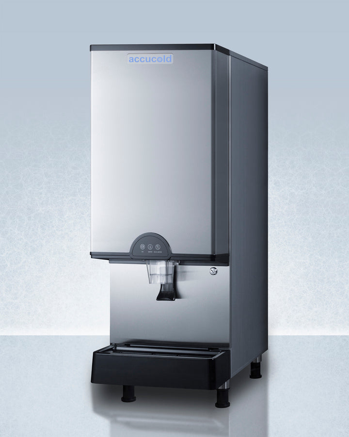 Summit-Accucold - 17" Nugget Ice & Water Dispenser, 30 lbs. Storage Capacity with Filter Kit (AIWD450FLTR)