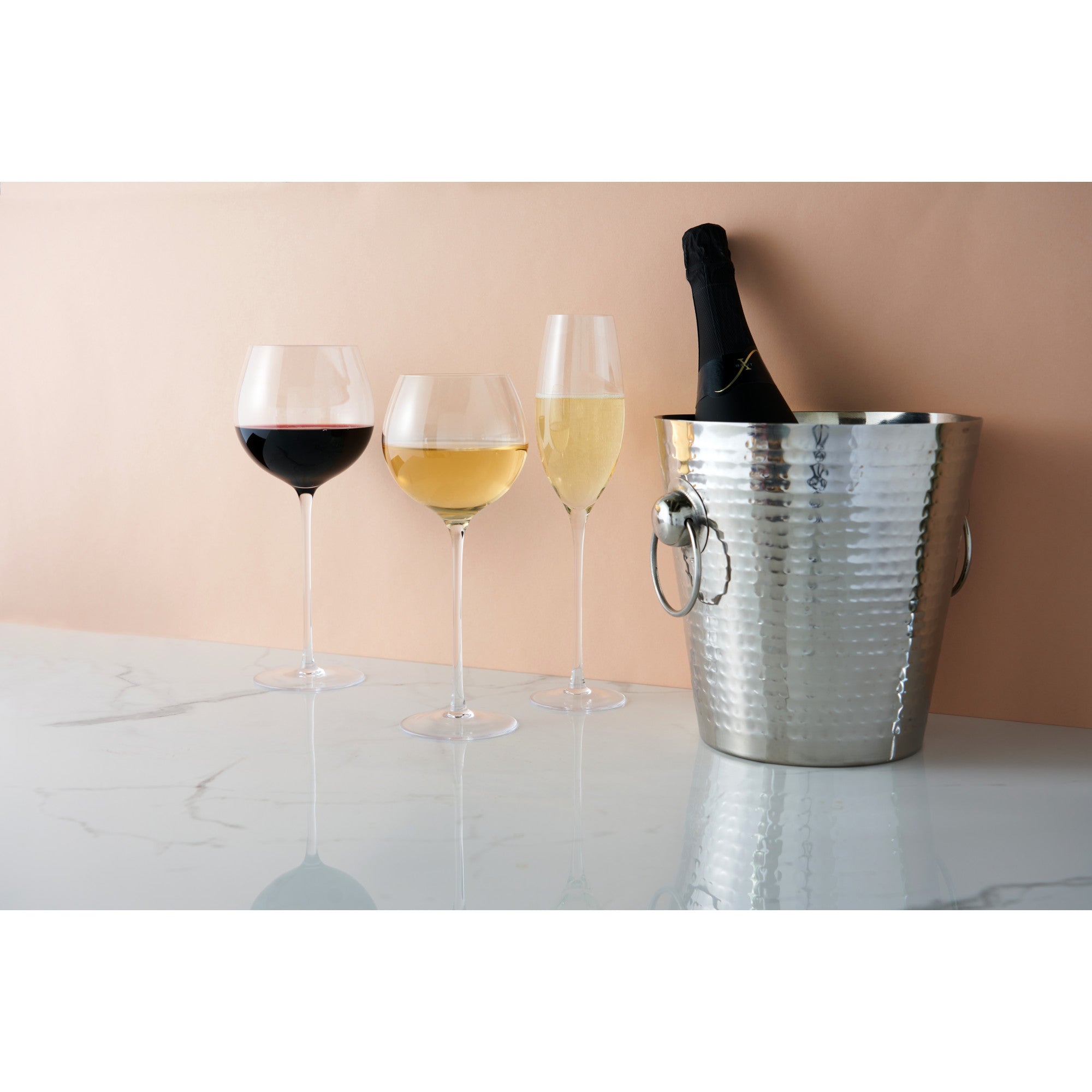 Linger Crystal White Wine Glass Set by Twine Living® (10755) Drinkware Twine
