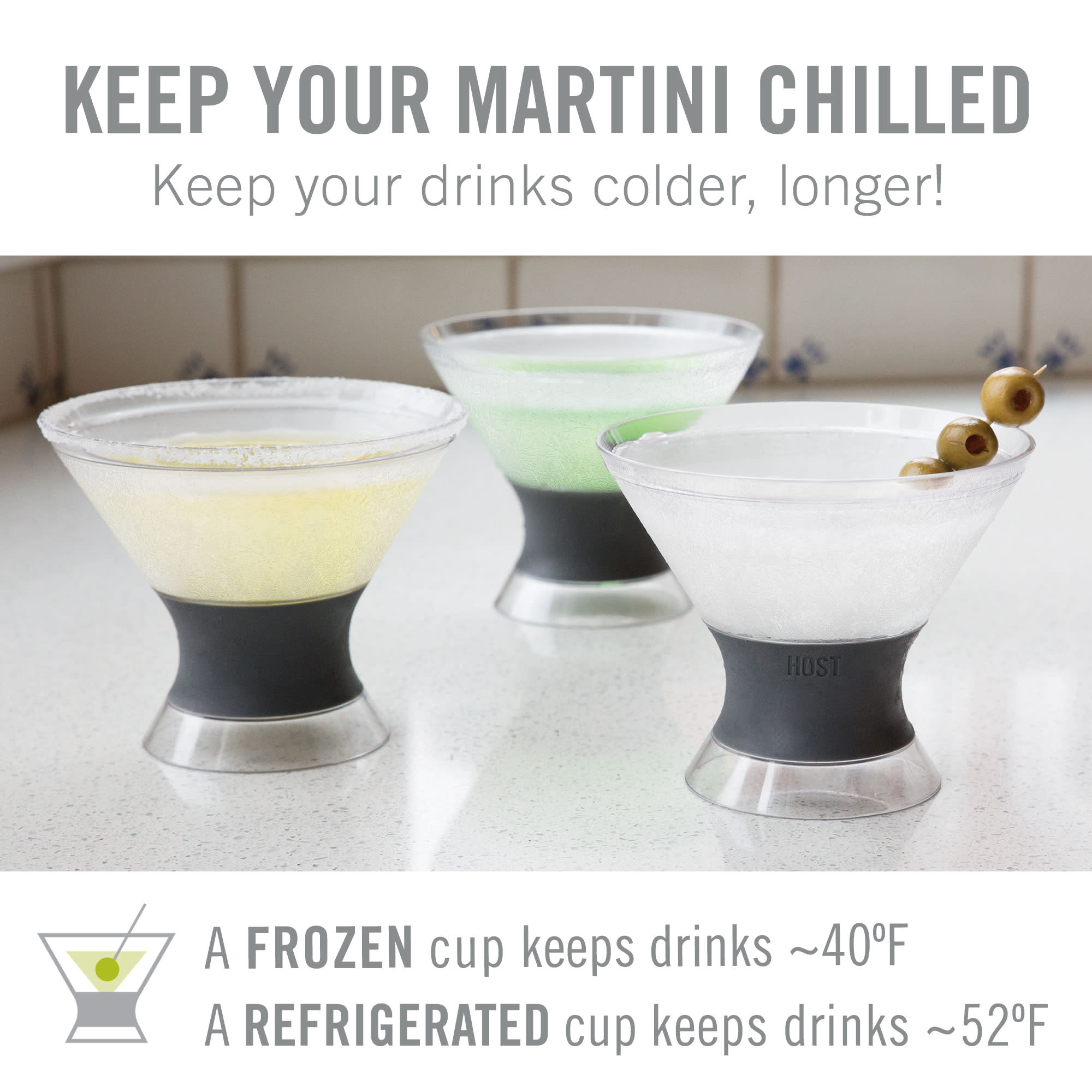 Martini FREEZE™ Cooling Cups by HOST®