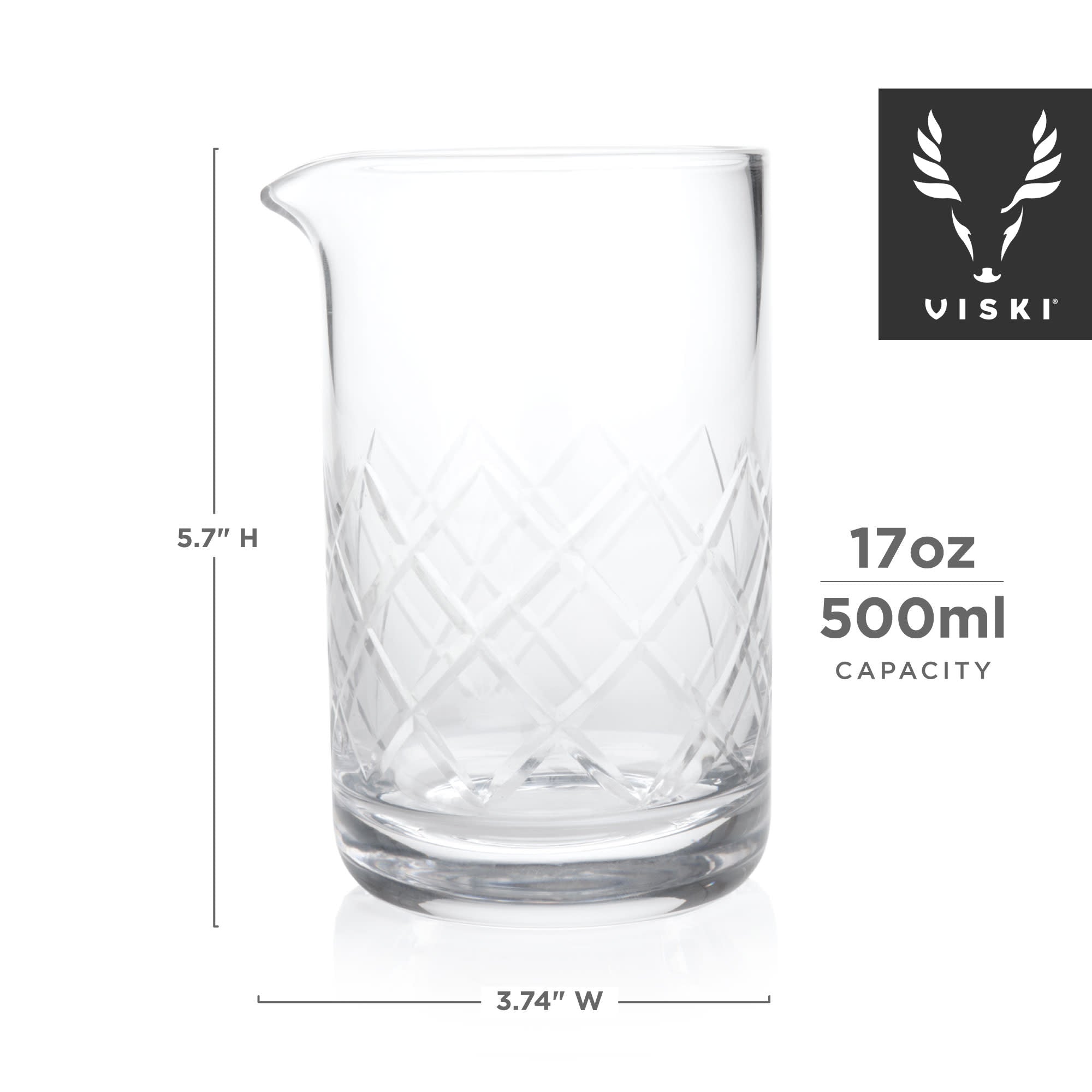 Crystal Mixing Glass by Viski® (4321)