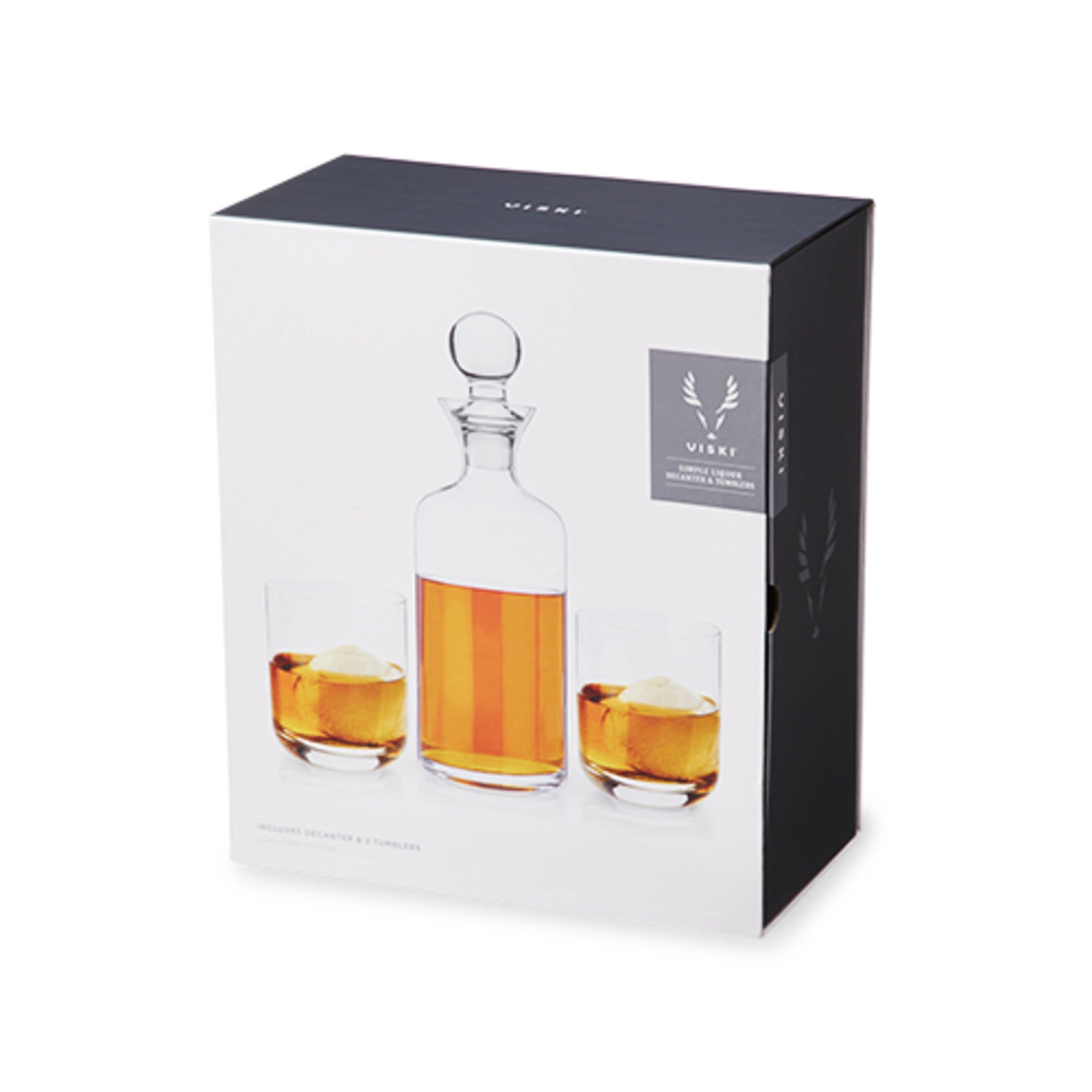 Modern Liquor Decanter & Tumblers by Viski (10164) Drinkware Viski