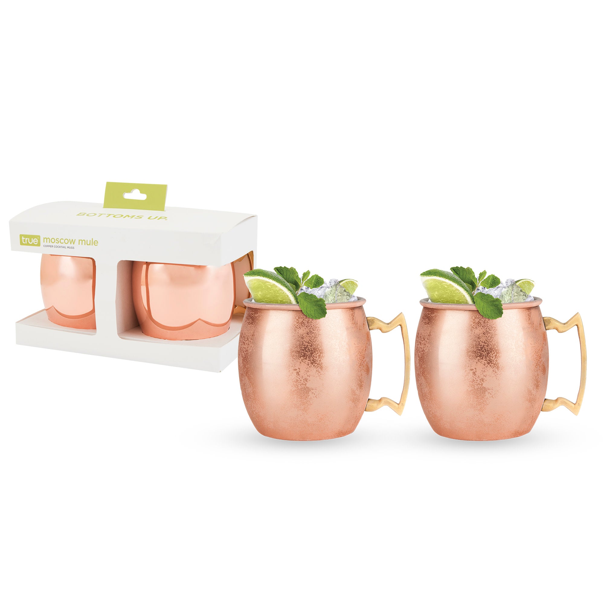 Moscow Mule: Copper Cocktail Mug, 2 Pack, by True (7119) Drinkware True 