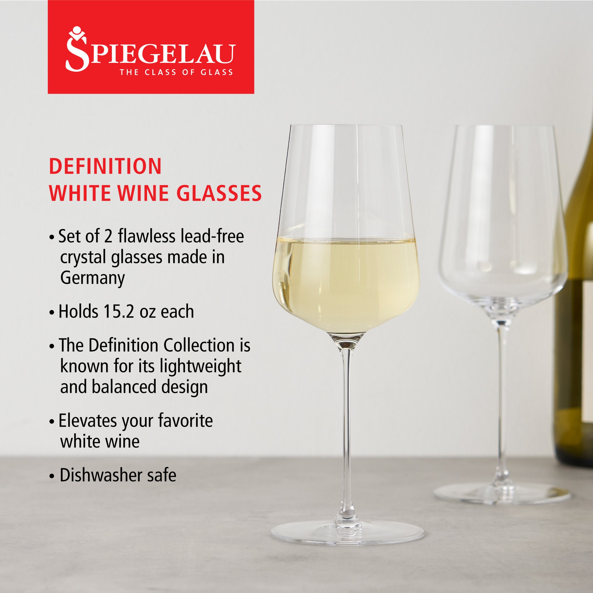 Spiegelau Definition 15.2 oz White Wine Glass set of 2 (1350162)