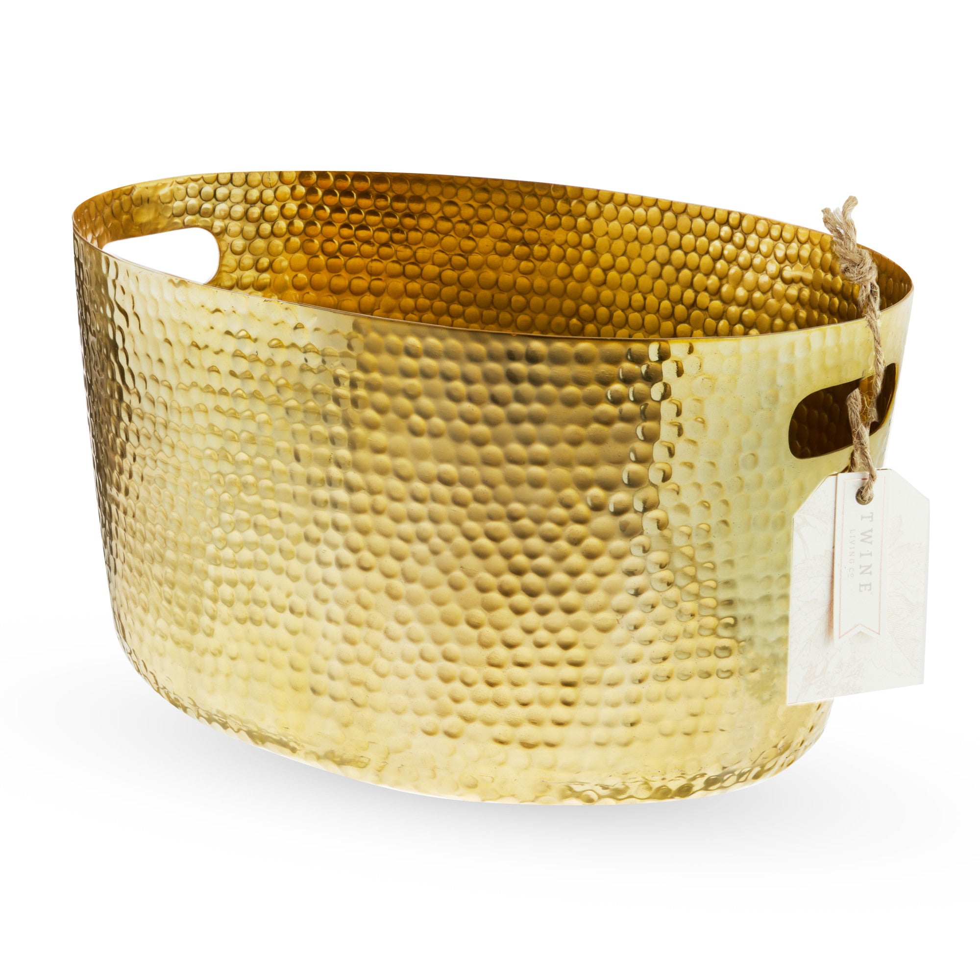 Gold Hammered Tub by Twine (10616)