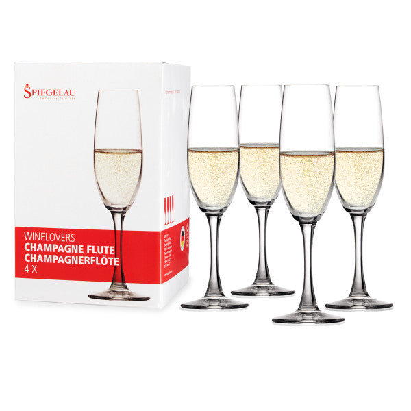 Spiegelau Wine Lovers 6.7 oz Champagne flute, set of 4 (4090187)