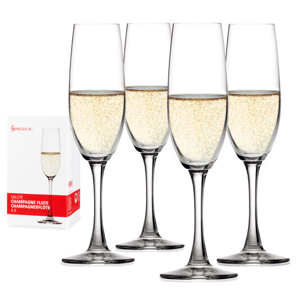 Spiegelau Salute 7.4 oz Champagne flute set of 4 (4720175)