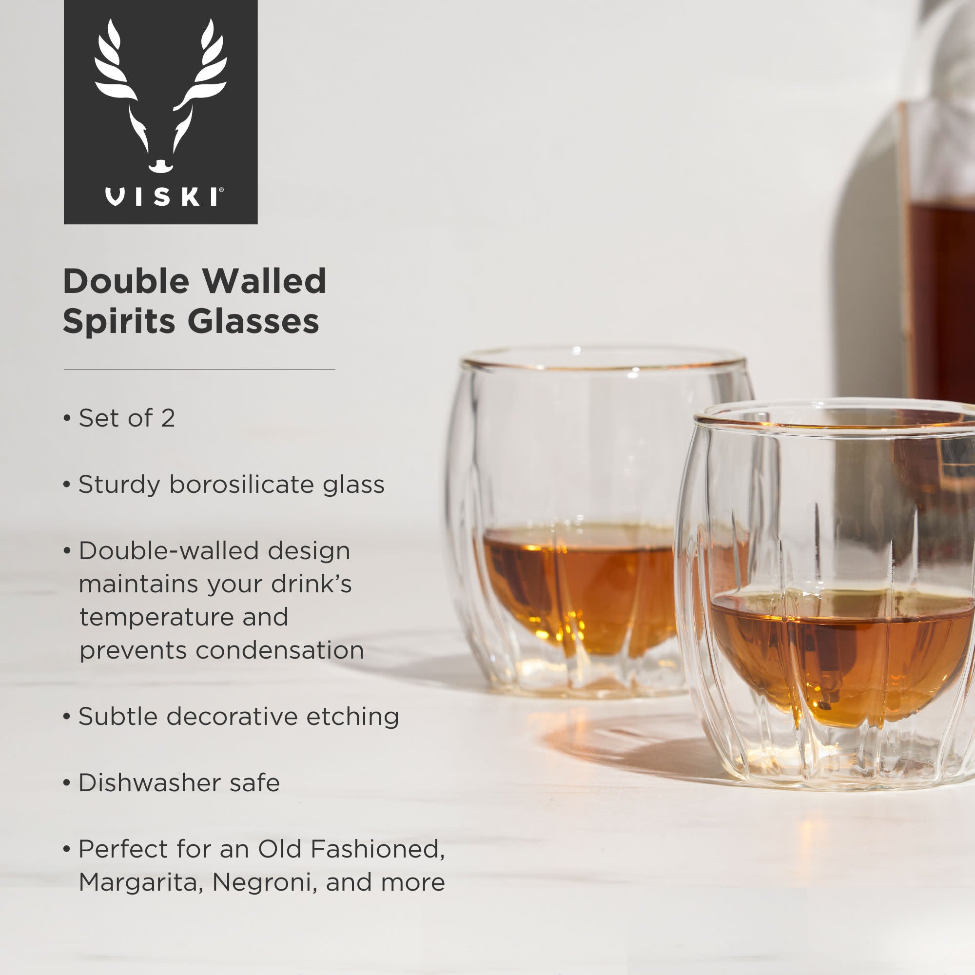 Double Walled Spirits Glass by Viski (11010)