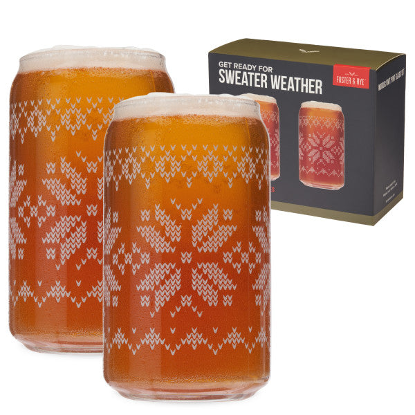 Nordic Knit Pint Glass by Foster & Rye™ (Set of 2) (7942)