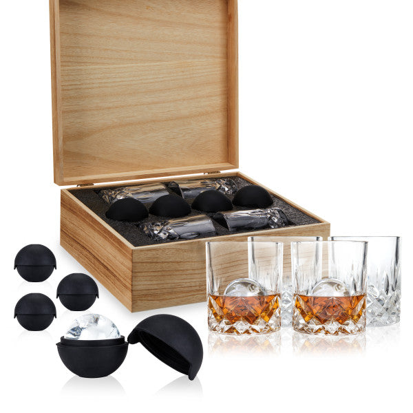 Liquor Glass and Ice Sphere Box Set by Viski (10918)