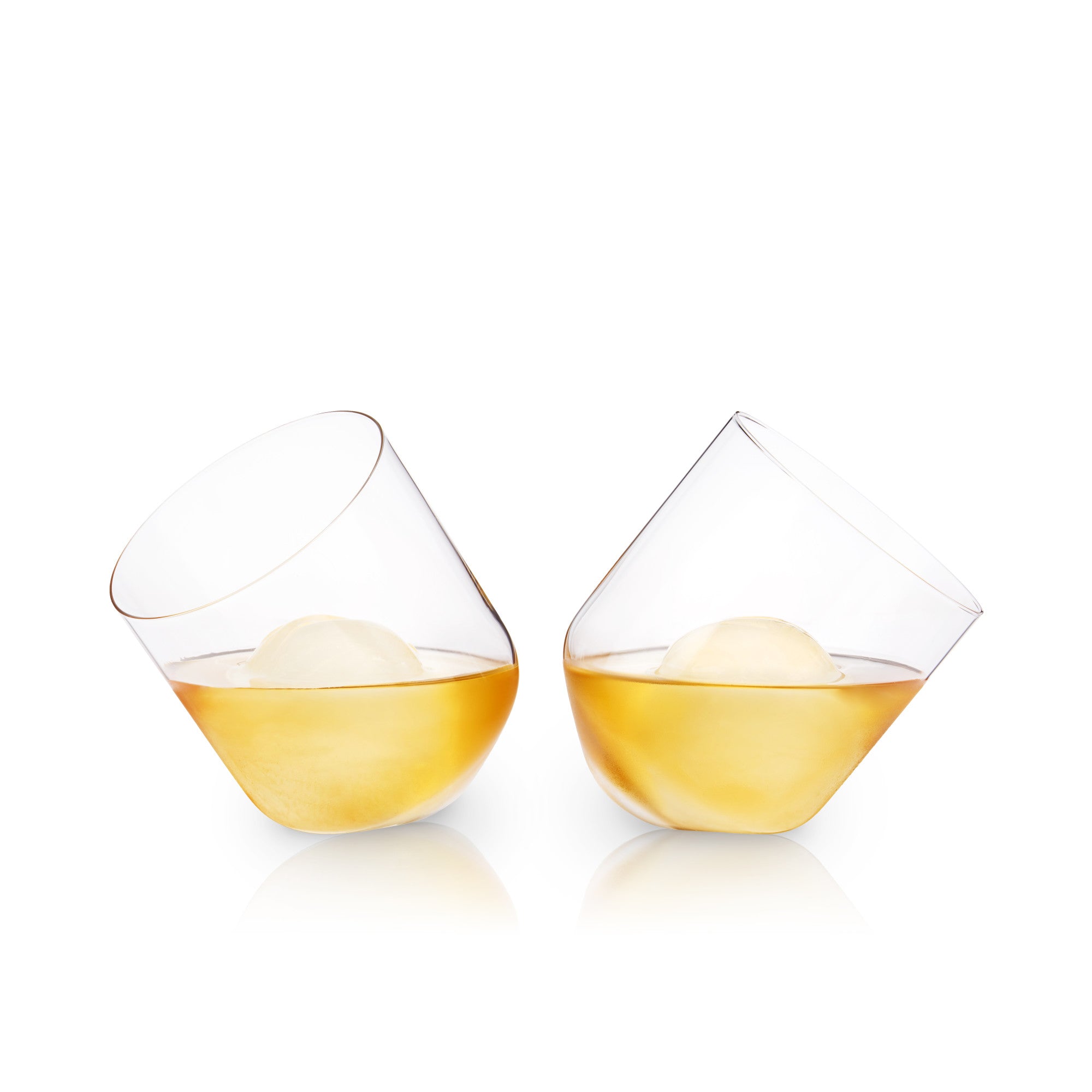 Rolling Crystal Whiskey Tumblers by Viski® (9853) Drinkware Viski