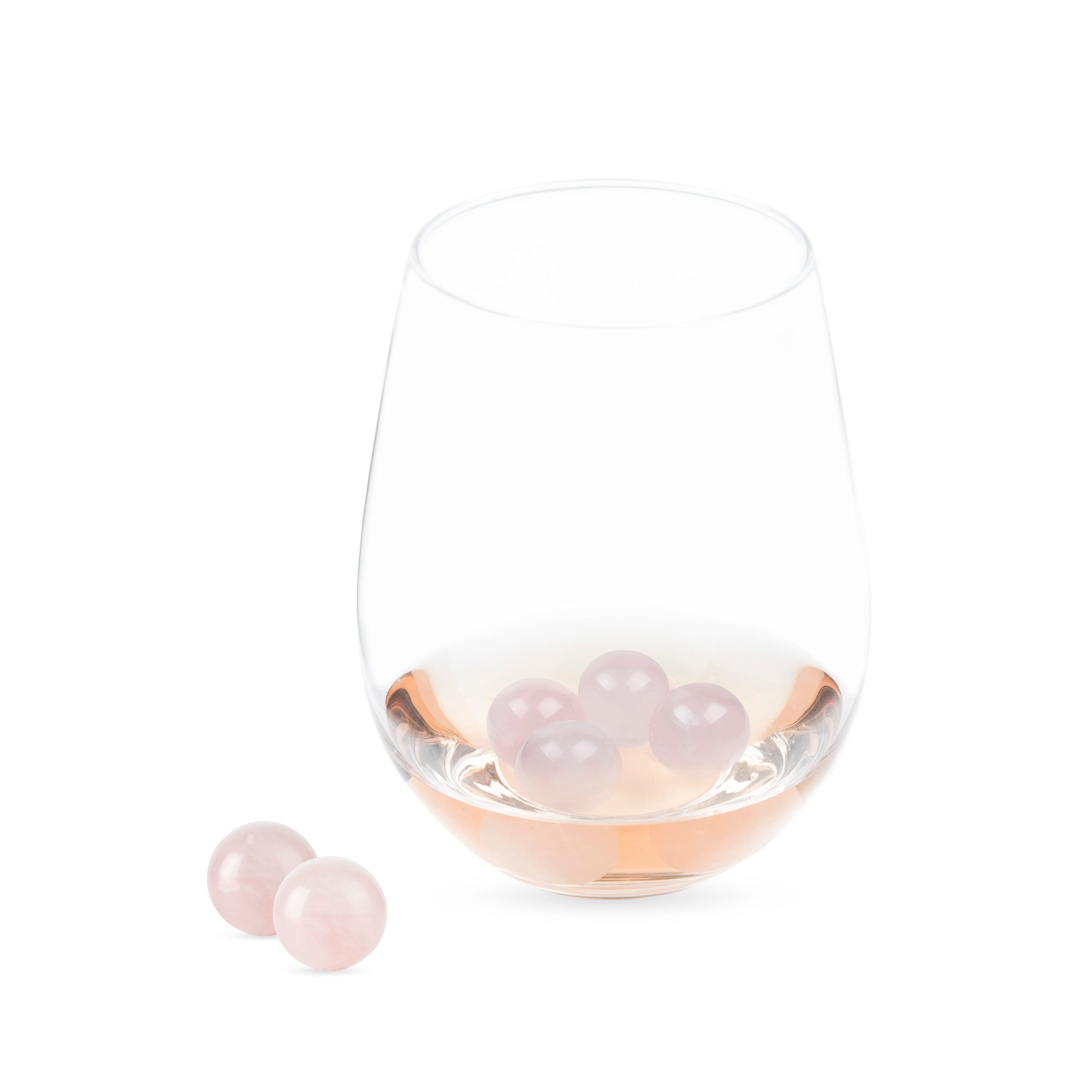 Rose Quartz Wine Gems Set of 6 by Twine Living® (6154) Liquor Accessories Twine