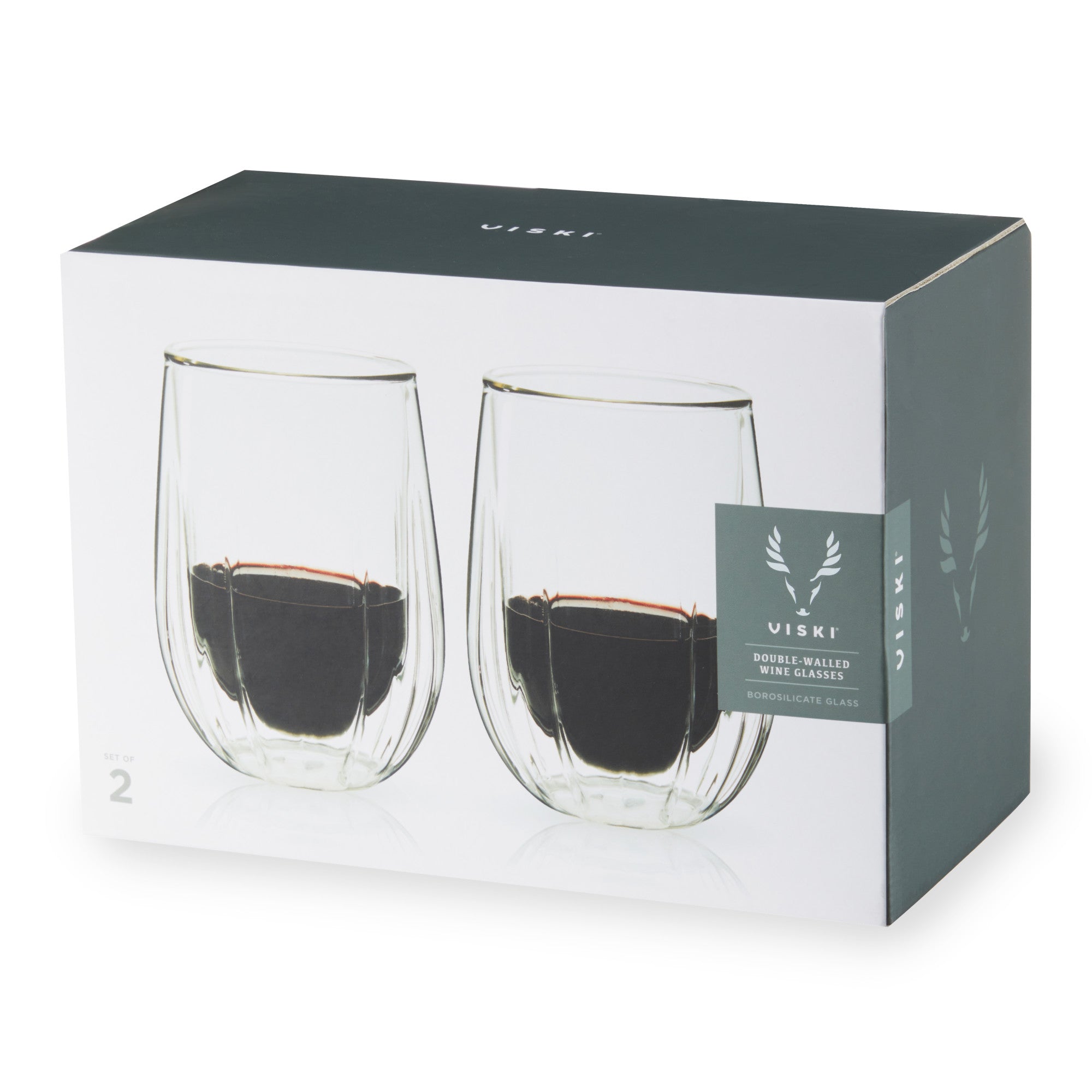 Double Walled Wine Glasses by Viski (11009)