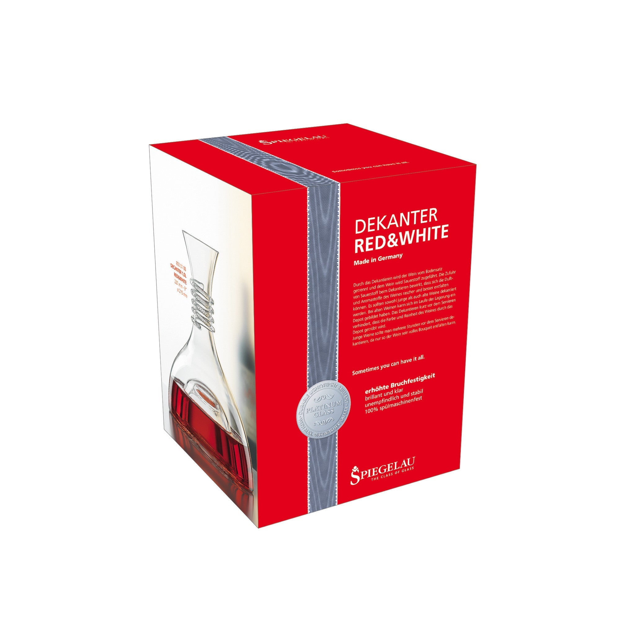 Spiegelau Red & White 1.0 L/35.3 oz decanter (set of 1) (8920188) Wine Accessories Spiegelau