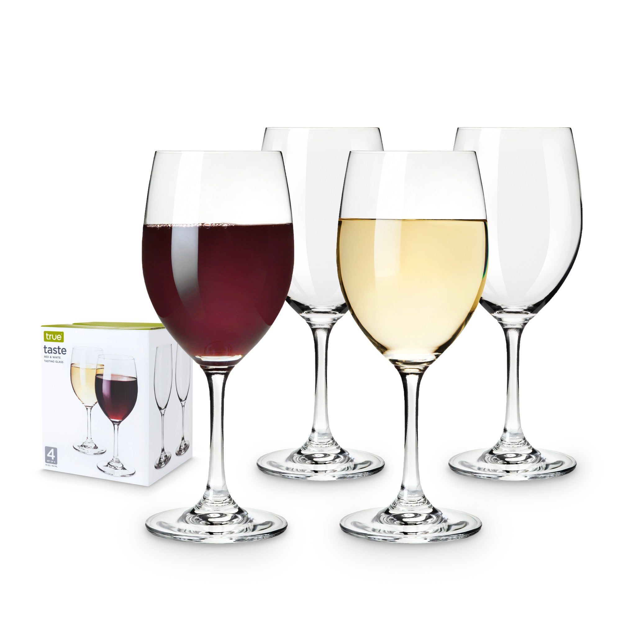 Taste Set of 4 Red And White Tasting Glass by True (2168) Drinkware True