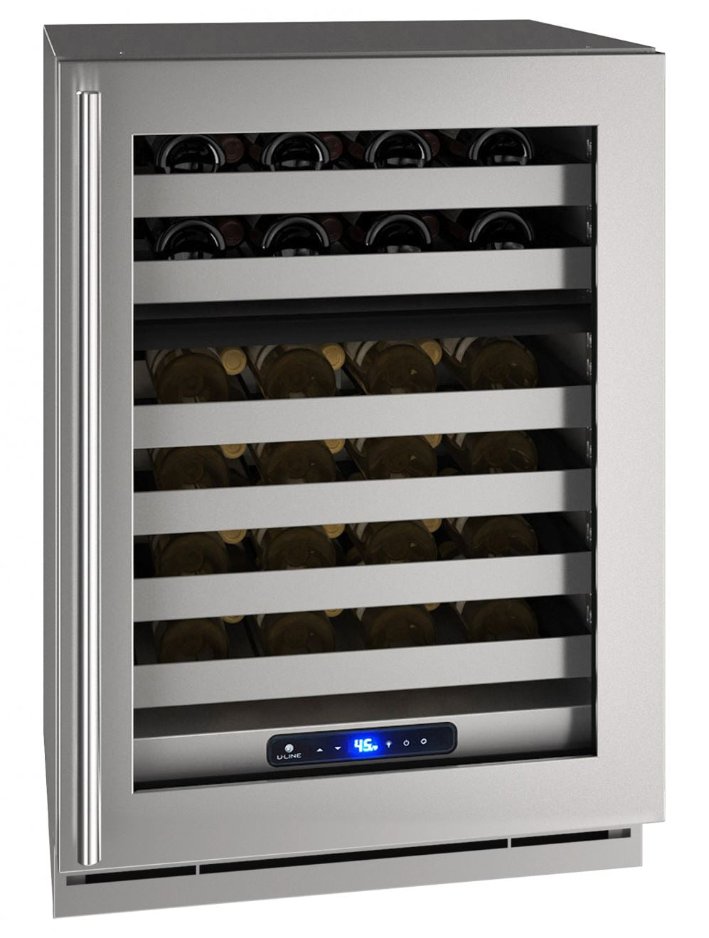 U-line 24" 42 Bottles 5 Class Slide & Secure™ Dual Zone Wine Cooler (HWD524) Wine Cooler U-Line 