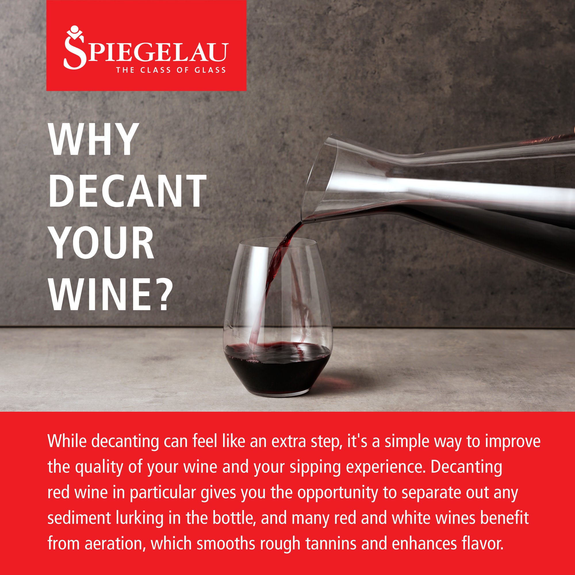Spiegelau Style 1L Wine Decanter Set of 1 (4670157)