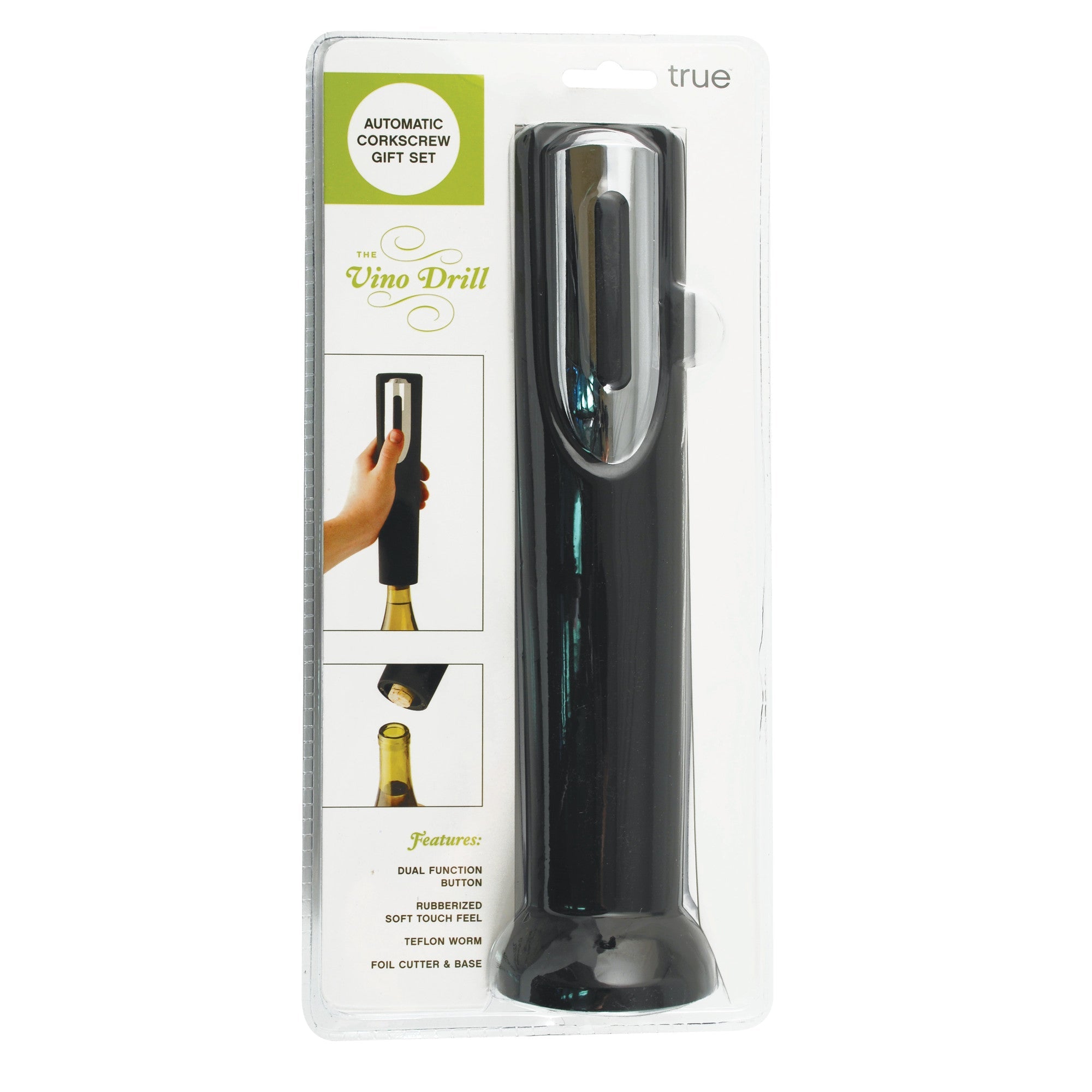 Vino Drill™: Electric Battery Corkscrew (0313) Wine Accessories True