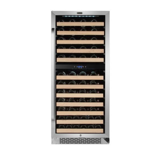 Whynter - 92 Bottles Dual Zone Stainless Steel Wine Cooler with Rack and LED Display (BWR-0922DZ) Wine Cooler Whynter