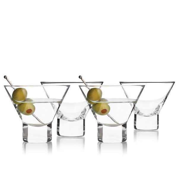 Heavy Base Crystal Martini Glasses by Viski® (10283)